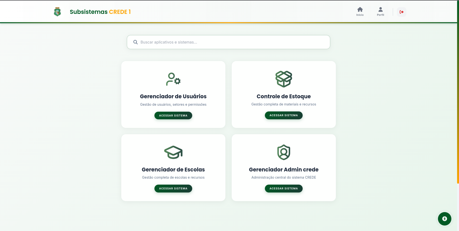Sistema de autenticação